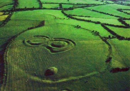 Aerial view of the Hill of Tara