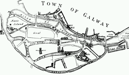 Old map of Galway