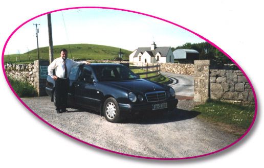 Michael Walsh and his beautiful Mercedes limousine